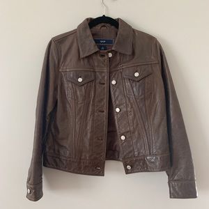 Leather Gap Jacket